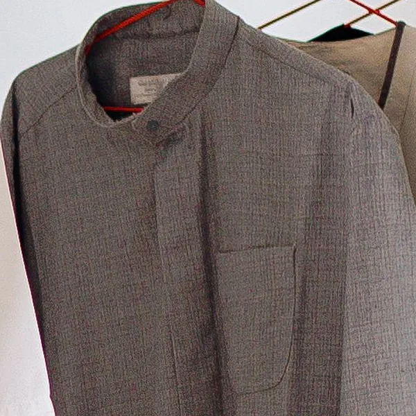 Qamis saoudien gris perle élégant