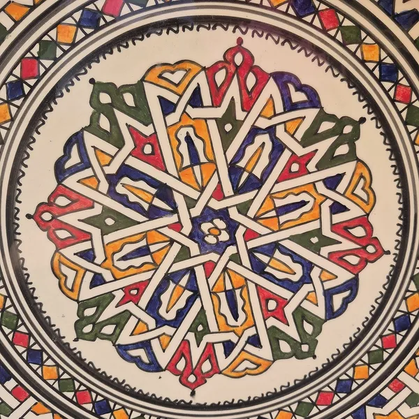 Plat couscous tajine céramique décor