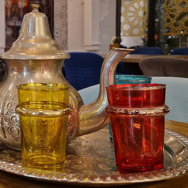 Verres à thé marocains décorés (lot de 6)