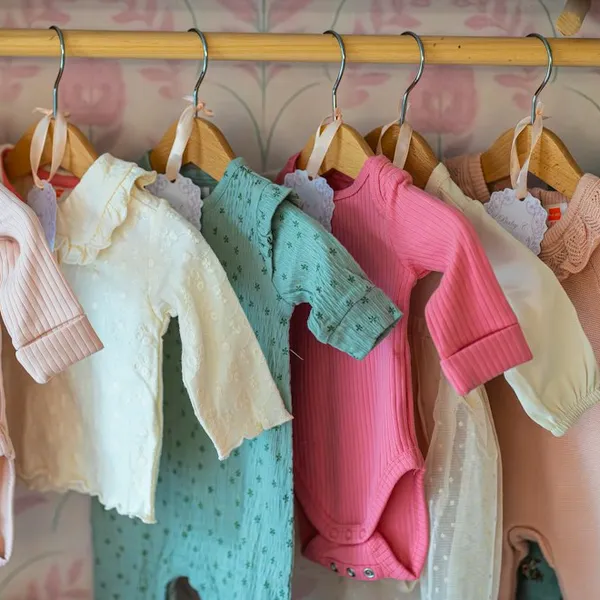 Lot de 5 bodies bébé coton bio unis